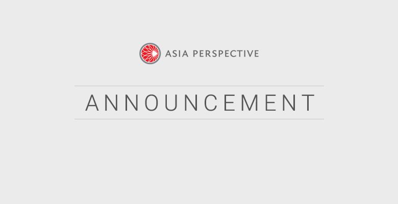Asia Perspective Announcement