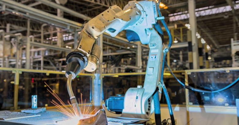 Industrial welding robot